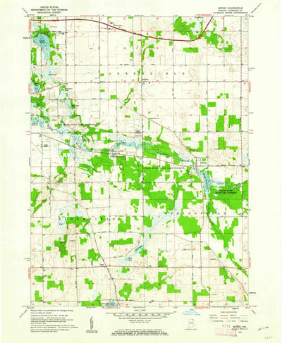 United States Geological Survey Mongo, IN (1960, 24000-Scale) digital map