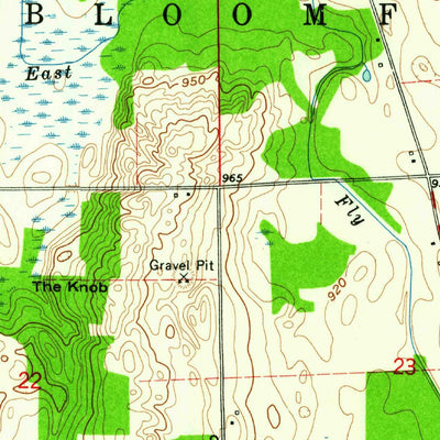 United States Geological Survey Mongo, IN (1960, 24000-Scale) digital map