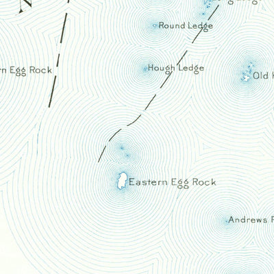 United States Geological Survey Monhegan, ME (1904, 62500-Scale) digital map