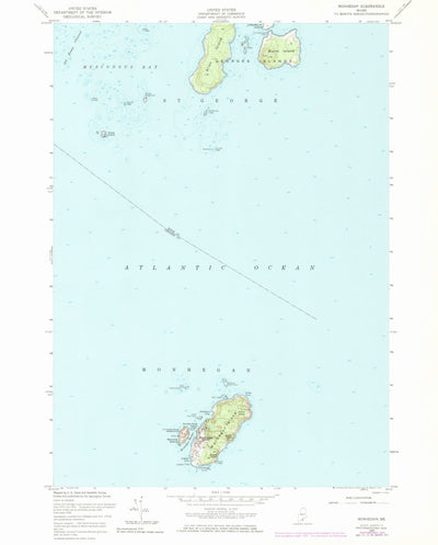 United States Geological Survey Monhegan, ME (1955, 24000-Scale) digital map