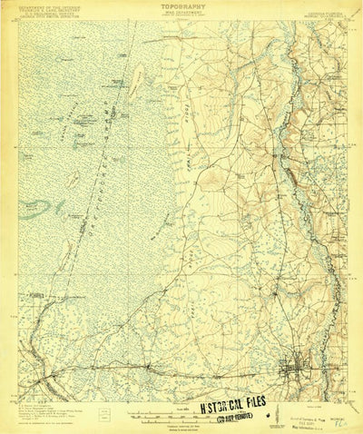 United States Geological Survey Moniac, GA-FL (1918, 62500-Scale) digital map