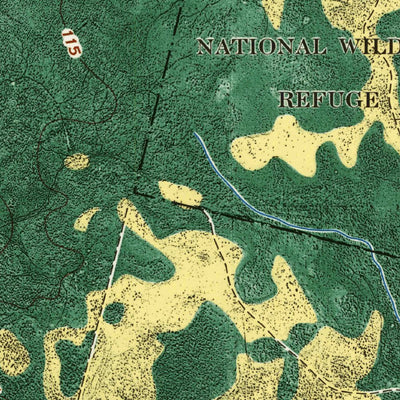United States Geological Survey Moniac, GA-FL (1967, 24000-Scale) digital map