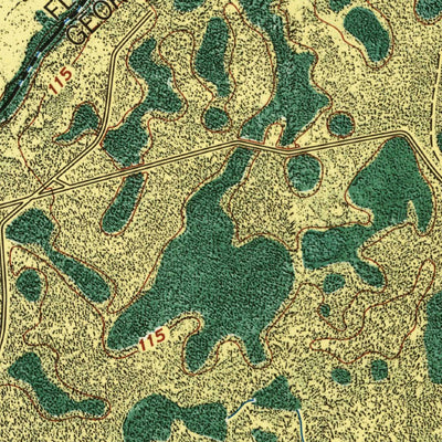 United States Geological Survey Moniac, GA-FL (1967, 24000-Scale) digital map