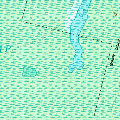 United States Geological Survey Moniac, GA-FL (1994, 24000-Scale) digital map