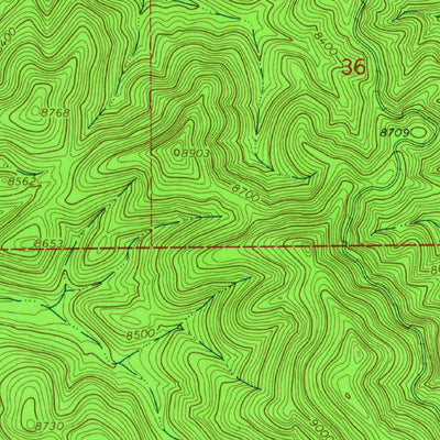 United States Geological Survey Monica Saddle, NM (1964, 24000-Scale) digital map