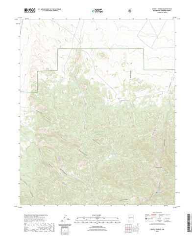 United States Geological Survey Monica Saddle, NM (2023, 24000-Scale) digital map