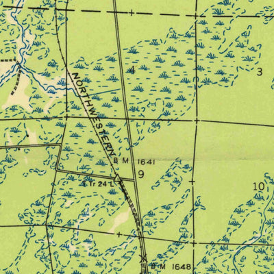 United States Geological Survey Monico, WI (1950, 48000-Scale) digital map
