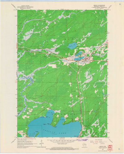United States Geological Survey Monico, WI (1965, 24000-Scale) digital map