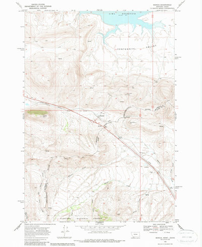 United States Geological Survey Monida, MT-ID (1968, 24000-Scale) digital map