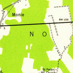 United States Geological Survey Monie, MD (1942, 24000-Scale) digital map