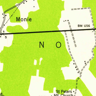 United States Geological Survey Monie, MD (1942, 24000-Scale) digital map