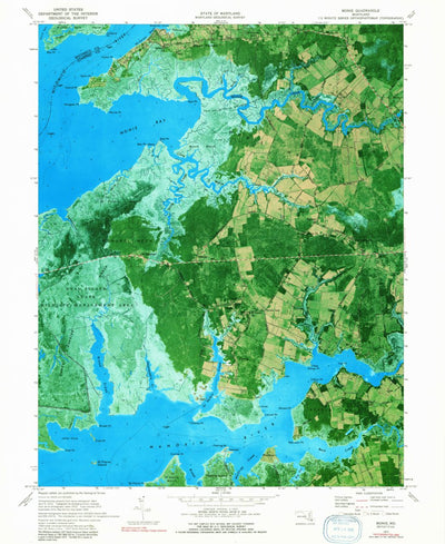 United States Geological Survey Monie, MD (1972, 24000-Scale) digital map