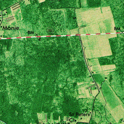 United States Geological Survey Monie, MD (1972, 24000-Scale) digital map