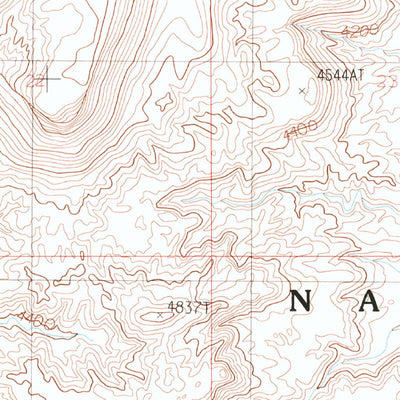 United States Geological Survey Monitor Butte, UT (1987, 24000-Scale) digital map
