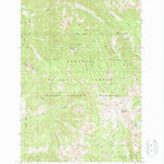United States Geological Survey Monitor Peak, MT (1987, 24000-Scale) digital map