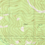United States Geological Survey Monitor Peak, MT (1987, 24000-Scale) digital map
