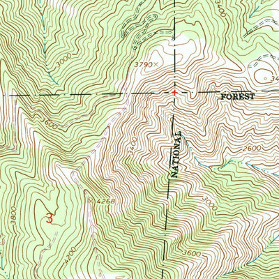 United States Geological Survey Monitor, WA (1966, 24000-Scale) digital map