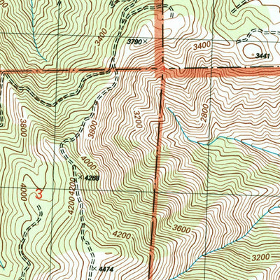 United States Geological Survey Monitor, WA (2003, 24000-Scale) digital map
