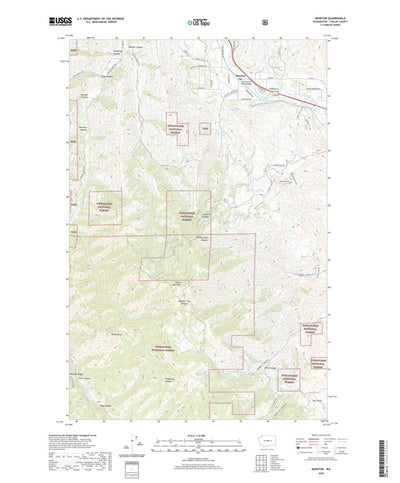 United States Geological Survey Monitor, WA (2020, 24000-Scale) digital map