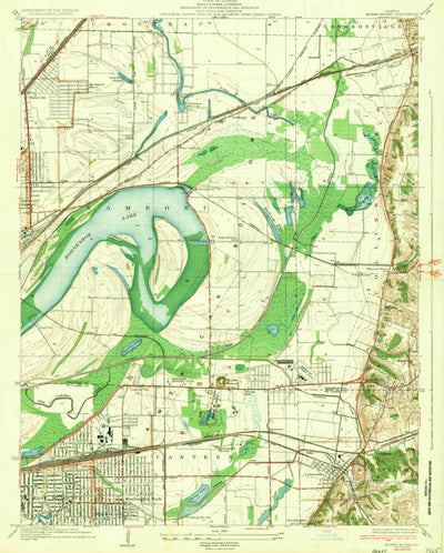 United States Geological Survey Monks Mound, IL (1935, 24000-Scale) digital map