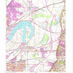 United States Geological Survey Monks Mound, IL (1954, 24000-Scale) digital map