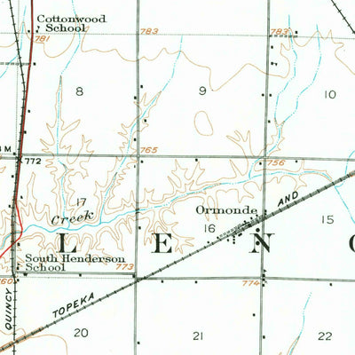United States Geological Survey Monmouth, IL (1921, 62500-Scale) digital map