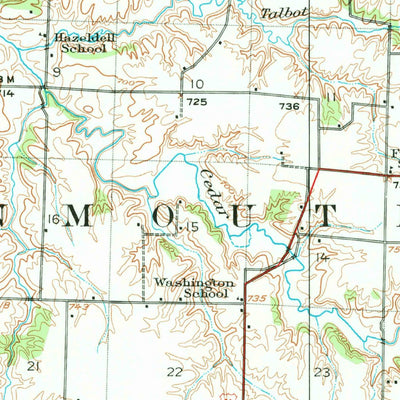 United States Geological Survey Monmouth, IL (1921, 62500-Scale) digital map