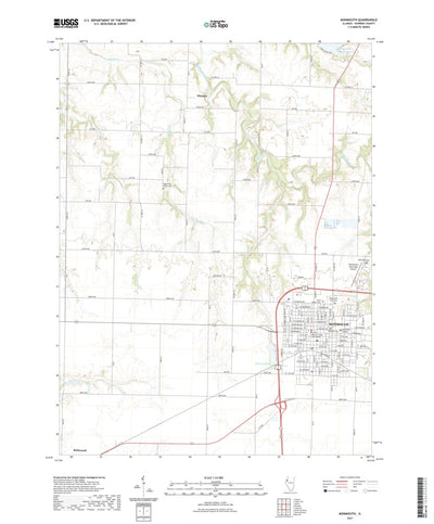 United States Geological Survey Monmouth, IL (2021, 24000-Scale) digital map