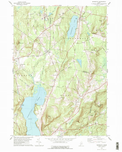 United States Geological Survey Monmouth, ME (1979, 24000-Scale) digital map