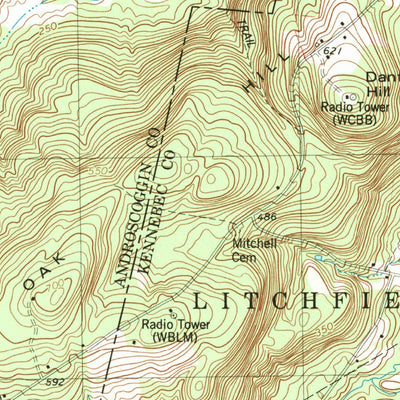 United States Geological Survey Monmouth, ME (1979, 24000-Scale) digital map