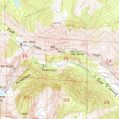 United States Geological Survey Mono Craters, CA (1953, 62500-Scale) digital map