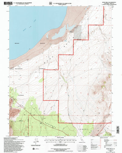 United States Geological Survey Mono Mills, CA (1994, 24000-Scale) digital map