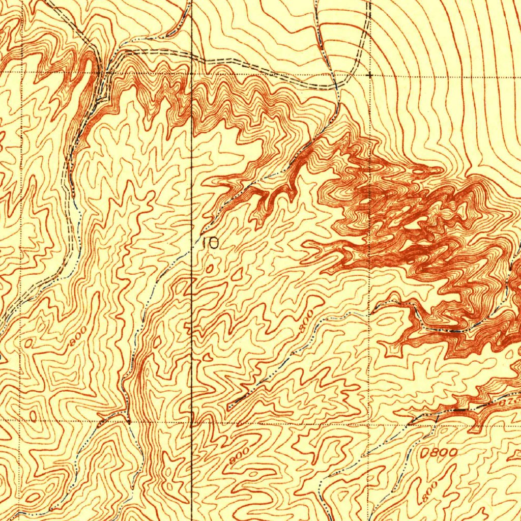 Monocline Ridge, CA (1923, 31680-Scale) Map by United States Geological ...