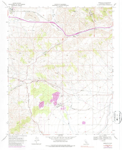 United States Geological Survey Monolith, CA (1966, 24000-Scale) digital map
