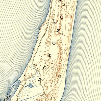 United States Geological Survey Monomoy Point, MA (1942, 31680-Scale) digital map