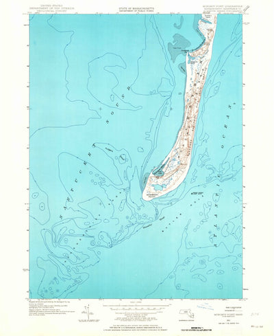 United States Geological Survey Monomoy Point, MA (1953, 24000-Scale) digital map