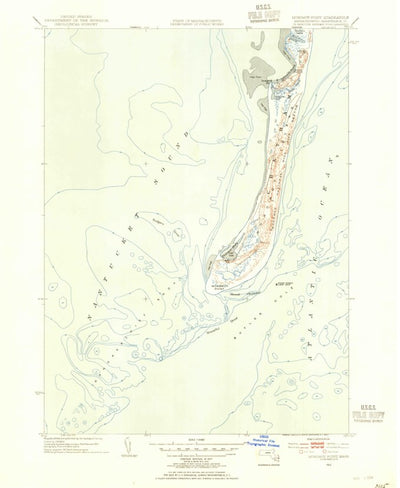 United States Geological Survey Monomoy Point, MA (1953, 31680-Scale) digital map