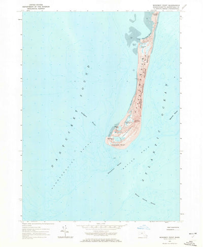 United States Geological Survey Monomoy Point, MA (1964, 24000-Scale) digital map