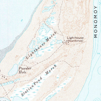 United States Geological Survey Monomoy Point, MA (1974, 24000-Scale) digital map
