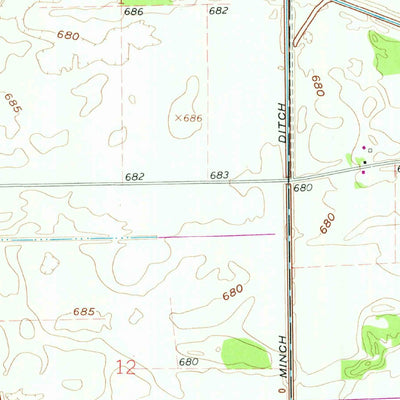 United States Geological Survey Monon, IN (1962, 24000-Scale) digital map