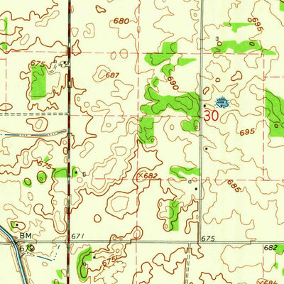 United States Geological Survey Monon NE, IN (1962, 24000-Scale) digital map