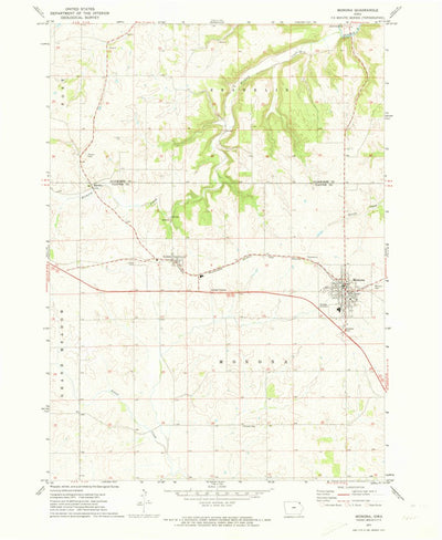 United States Geological Survey Monona, IA (1971, 24000-Scale) digital map