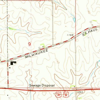 United States Geological Survey Monona, IA (1971, 24000-Scale) digital map
