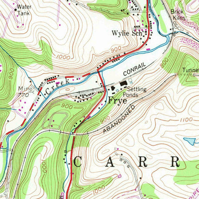 United States Geological Survey Monongahela, PA (1954, 24000-Scale) digital map