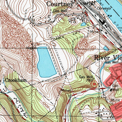 United States Geological Survey Monongahela, PA (1993, 24000-Scale) digital map