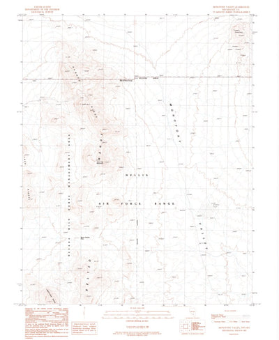 United States Geological Survey Monotony Valley, NV (1987, 24000-Scale) digital map