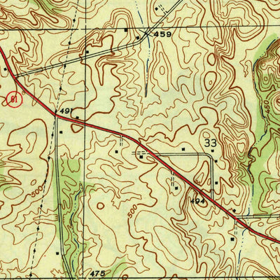 United States Geological Survey Monroe City, IN (1944, 24000-Scale) digital map