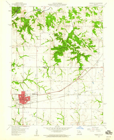 United States Geological Survey Monroe City, MO (1959, 24000-Scale) digital map