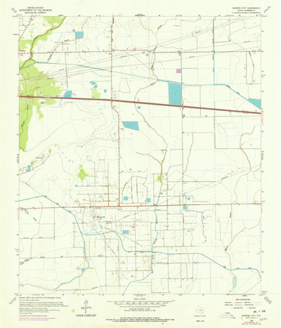 United States Geological Survey Monroe City, TX (1961, 24000-Scale) digital map