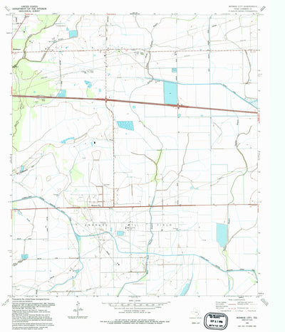 United States Geological Survey Monroe City, TX (1994, 24000-Scale) digital map